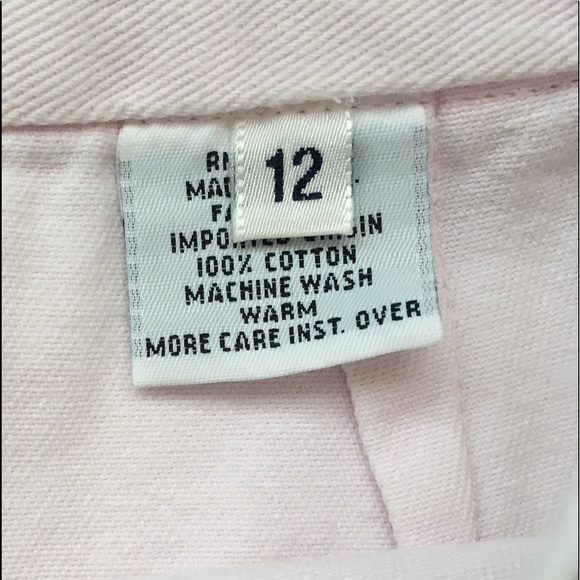 Calvin Klein mini skirt pale pink denim cotton - Picture 4 of 5